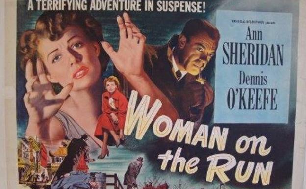 Cartel promocional de 'La fugitiva' (1950).