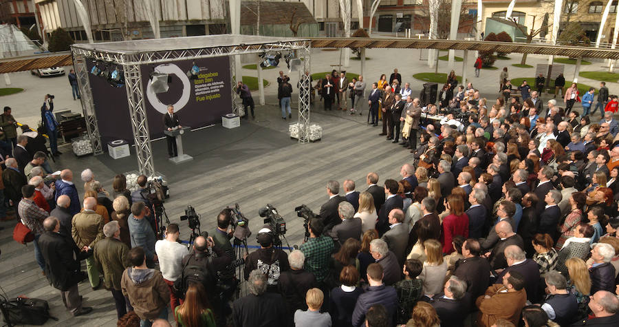 El lehendakari ha cerrado esta mañana en Bilbao el acto que se ha celebrado con motivo del Día Europeo de las Víctimas del Terrorismo