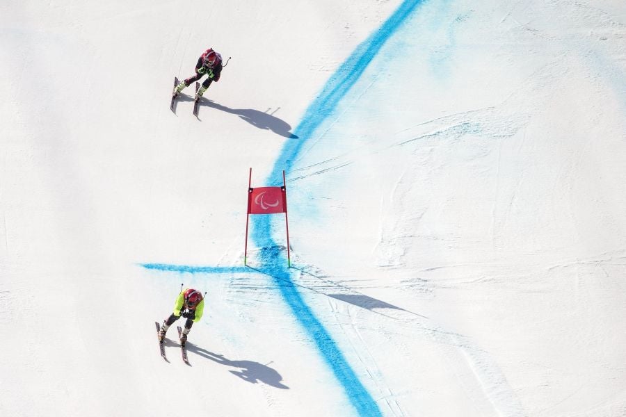 Este fin de semana ha habido pruebas de hockey hielo, curling, snowboard y esquí de fondo. 