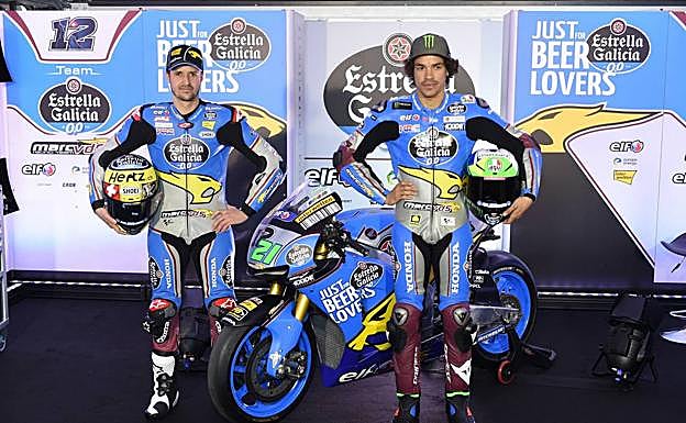 Thomas Luthi y Franco Morbidelli, dos de los debutantes en la categoría reina. 