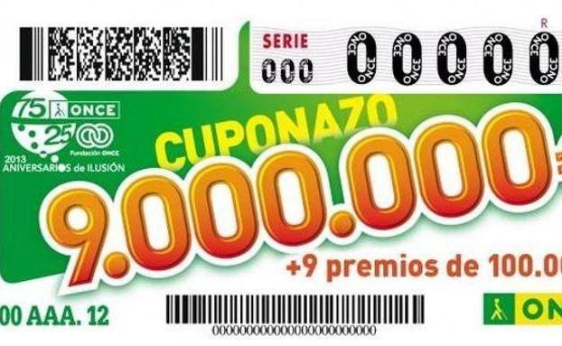 Número premiado en el sorteo del cuponazo de la ONCE de hoy viernes 13 de abril