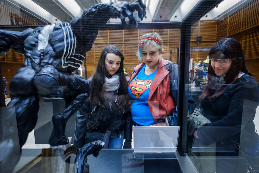 La notable afluencia de visitantes al salón evidencia el tirón del universo del cómic entre los aficionados