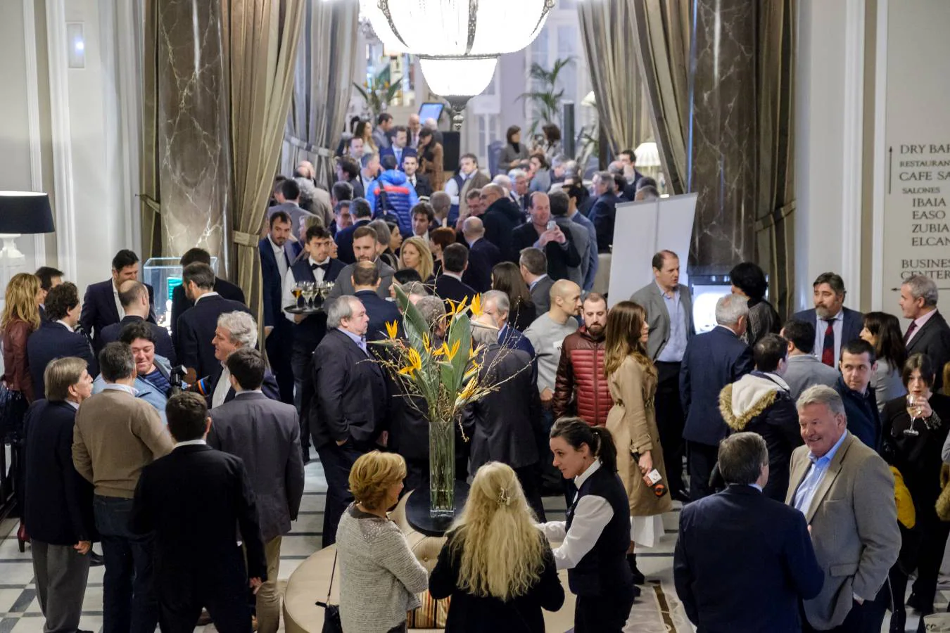 El ambiente durante la entrega de premios fue magnífico.