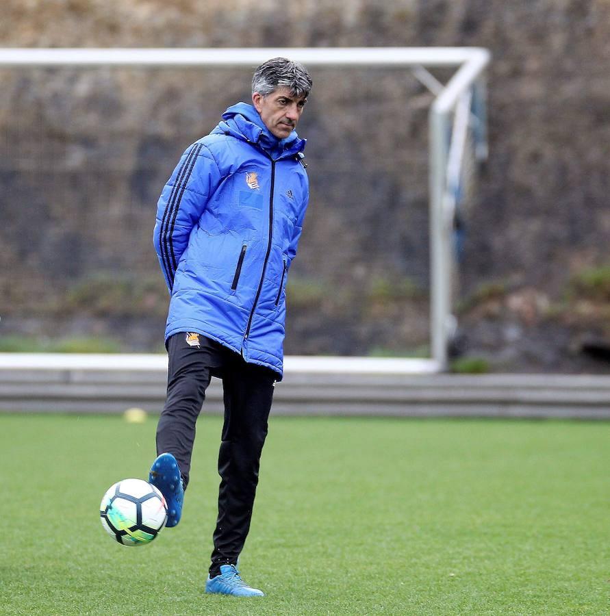 Eusebio y Loren han acudido a las instalaciones antes de la sesión para despedirse de la plantilla