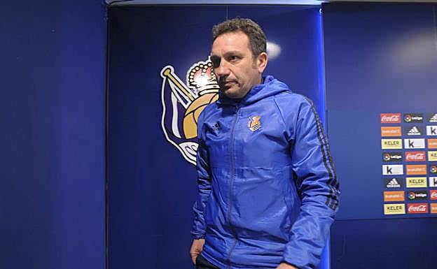 Eusebio Sacristán, en una reciente rueda de prensa. 