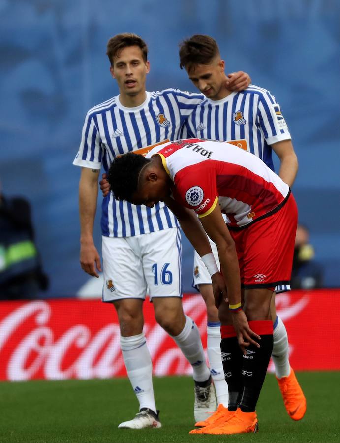 El equipo txuri-urdin se reencuentra con las buenas sensaciones tras esta goleada en Anoeta