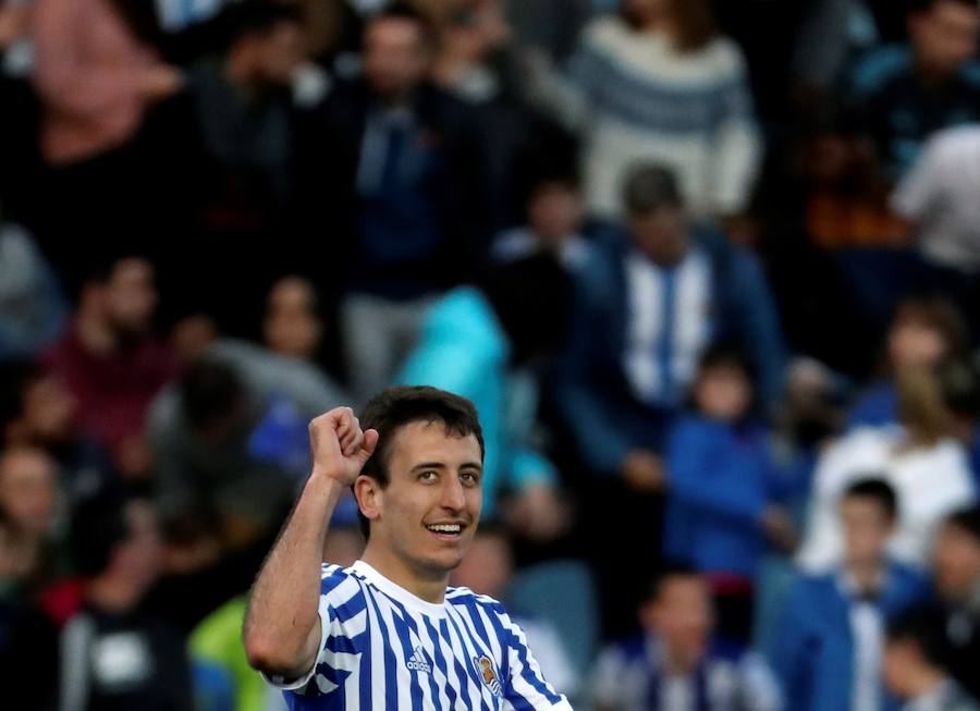 El equipo txuri-urdin se reencuentra con las buenas sensaciones tras esta goleada en Anoeta