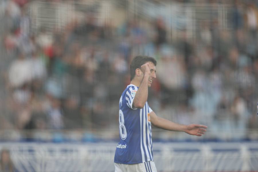 El equipo txuri-urdin se reencuentra con las buenas sensaciones tras esta goleada en Anoeta