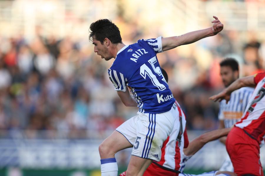 El equipo txuri-urdin se reencuentra con las buenas sensaciones tras esta goleada en Anoeta