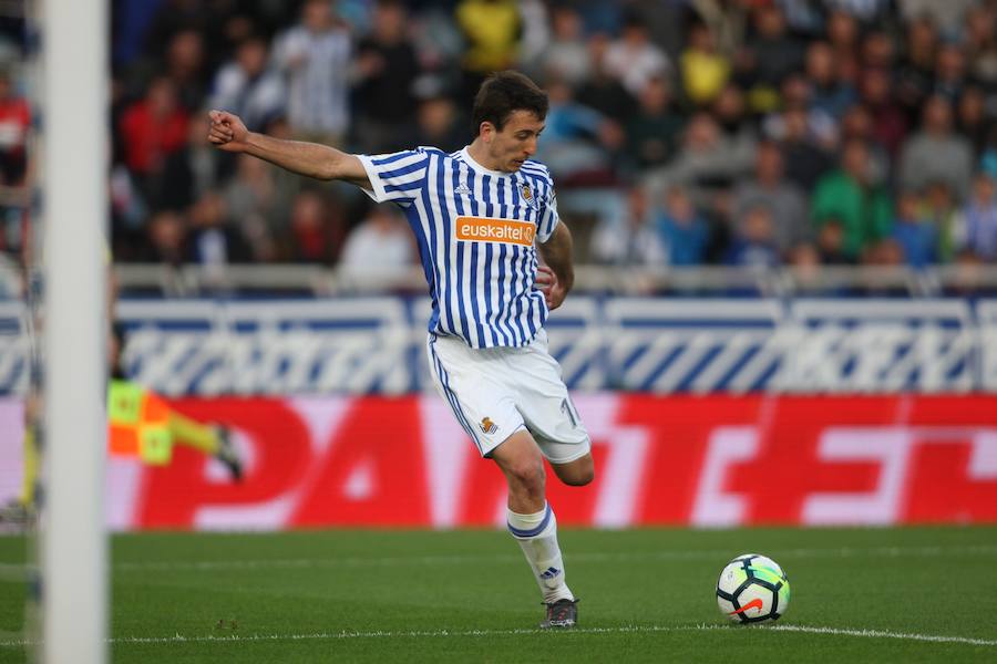 El equipo txuri-urdin se reencuentra con las buenas sensaciones tras esta goleada en Anoeta