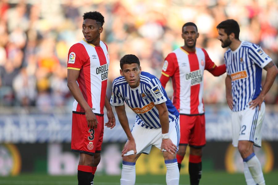 El equipo txuri-urdin se reencuentra con las buenas sensaciones tras esta goleada en Anoeta