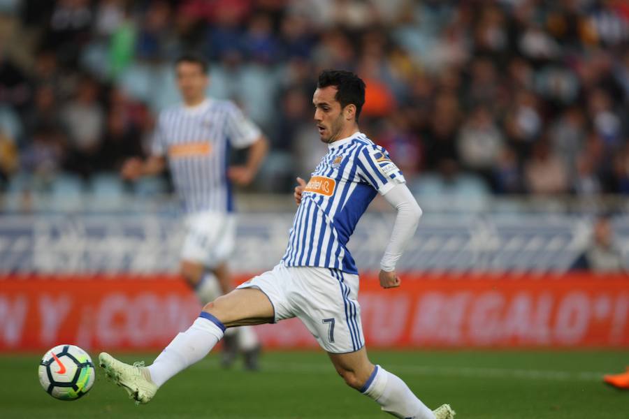 El equipo txuri-urdin se reencuentra con las buenas sensaciones tras esta goleada en Anoeta