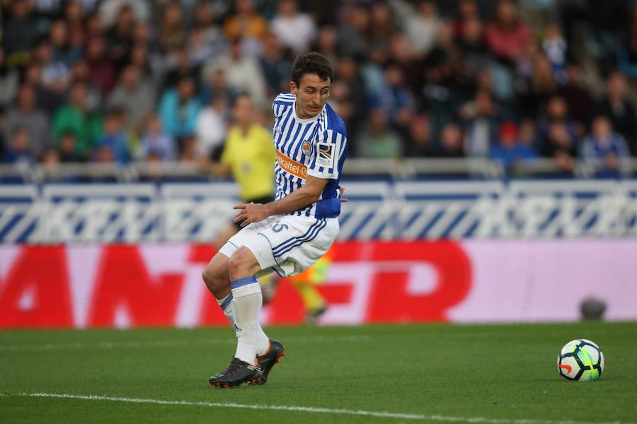El equipo txuri-urdin se reencuentra con las buenas sensaciones tras esta goleada en Anoeta