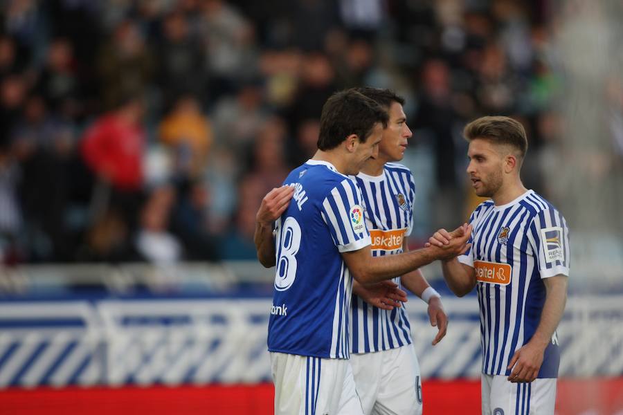 El equipo txuri-urdin se reencuentra con las buenas sensaciones tras esta goleada en Anoeta