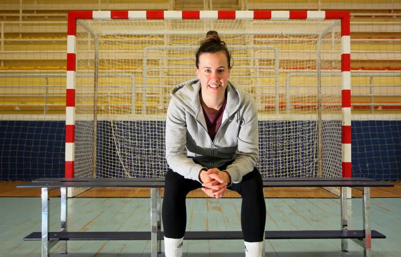 Silvia Arderíus, en el polideportivo de Bidebieta.