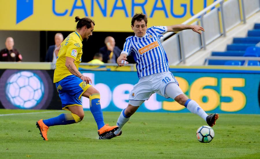 Gran partido de la Real Sociedad frente a Las Palmas en el que Oyarzabal abría el marcador.