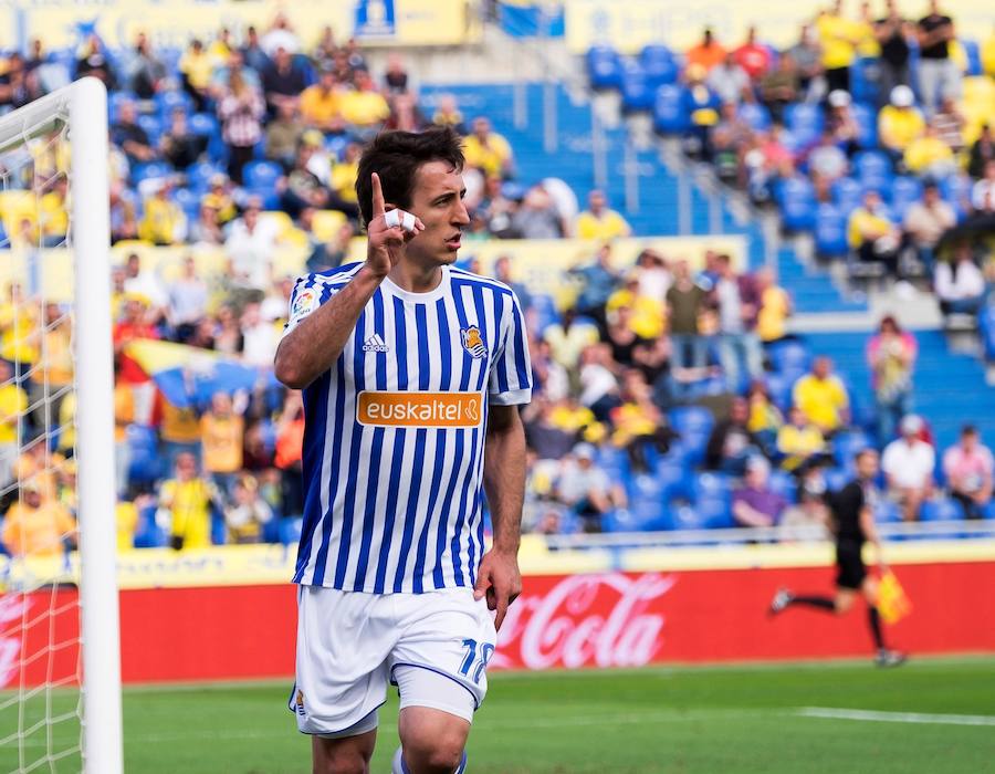 Gran partido de la Real Sociedad frente a Las Palmas en el que Oyarzabal abría el marcador.
