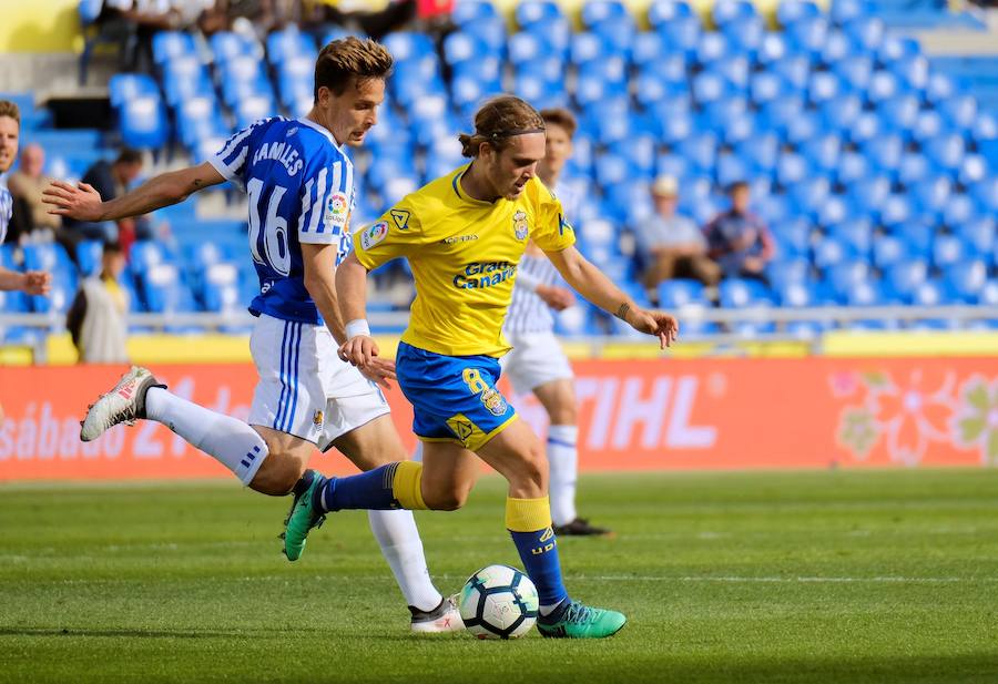 Gran partido de la Real Sociedad frente a Las Palmas en el que Oyarzabal abría el marcador.
