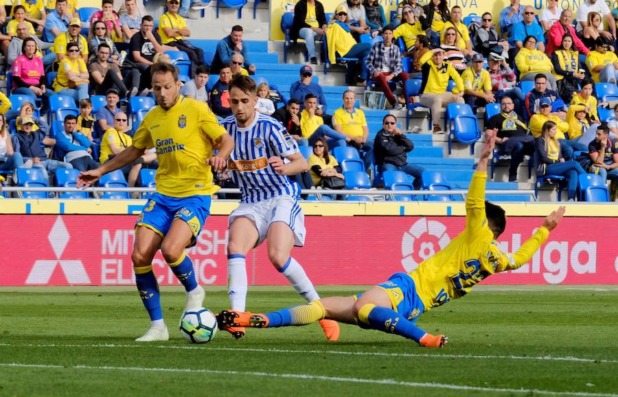 Gran partido de la Real Sociedad frente a Las Palmas en el que Oyarzabal abría el marcador.