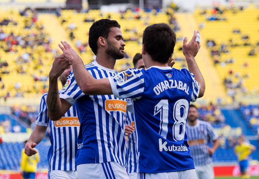 Gran partido de la Real Sociedad frente a Las Palmas en el que Oyarzabal abría el marcador.