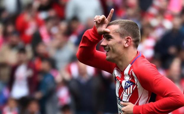 Antoine Griezmann celebra un gol.