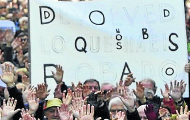 Marcha de jubilados. 