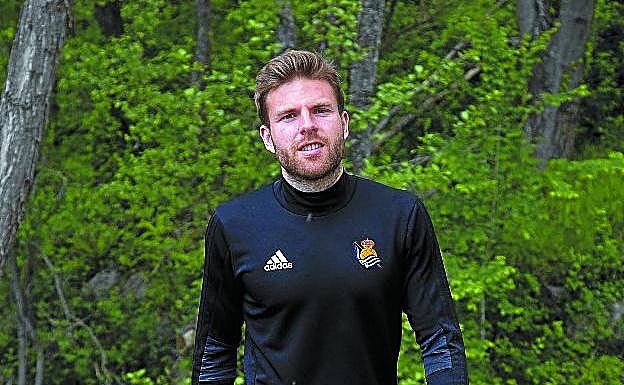 Illarramendi, ayer en las instalaciones de Zubieta.
