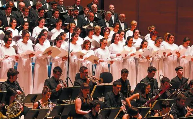 Concierto de la orquesta de Musikene con el Orfeón Donostiarra