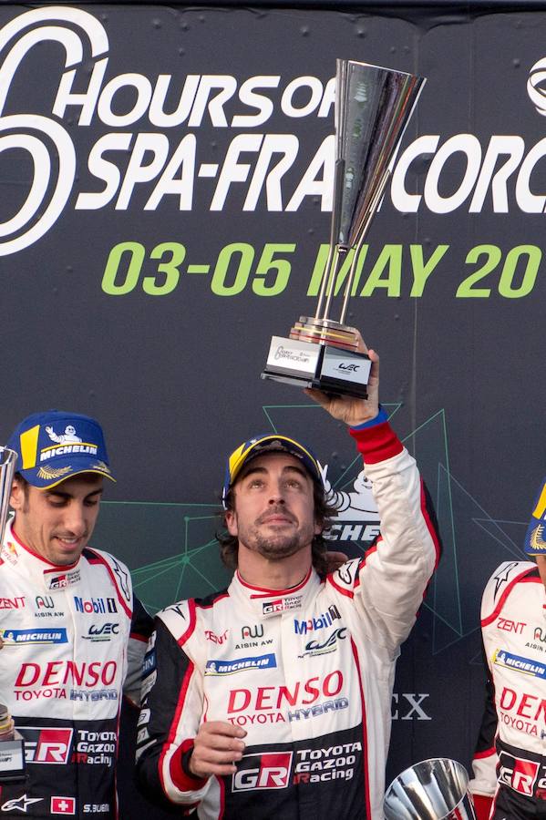 El asturiano ha marcado otro hito en su carrera al imponerse en la prueba del Mundial de Resistencia con el coche 8 del Toyota Gazoo Racing, pilotado junto a Kazuki Nakajima y Sebastien Buemi. 