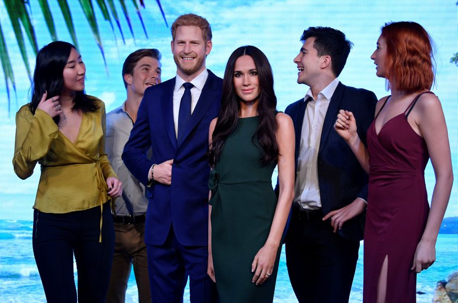 Meghan Markle, prometida del príncipe Enrique con quLa nueva réplica en cera de Meghan Markle , junto a la del príncipe Enrique, durante su presentación en el museo de cera de Madame Tussaud de Londres (Reino Unido)