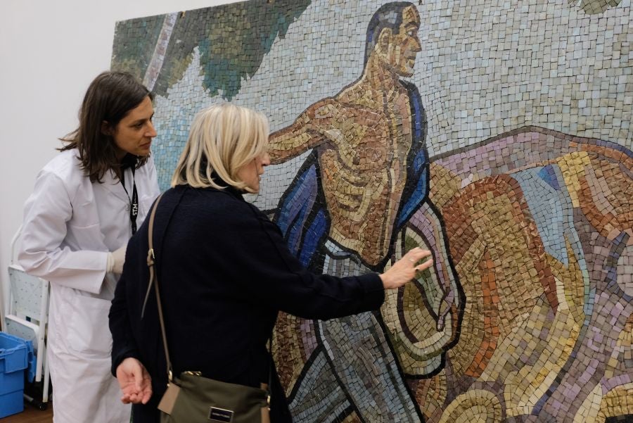 El museo recibe en depósito de la Colección BBVA 'El sembrador', cuya puesta a punto se realizará ante el público a partir del próximo martes