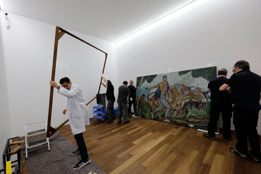 El museo recibe en depósito de la Colección BBVA 'El sembrador', cuya puesta a punto se realizará ante el público a partir del próximo martes