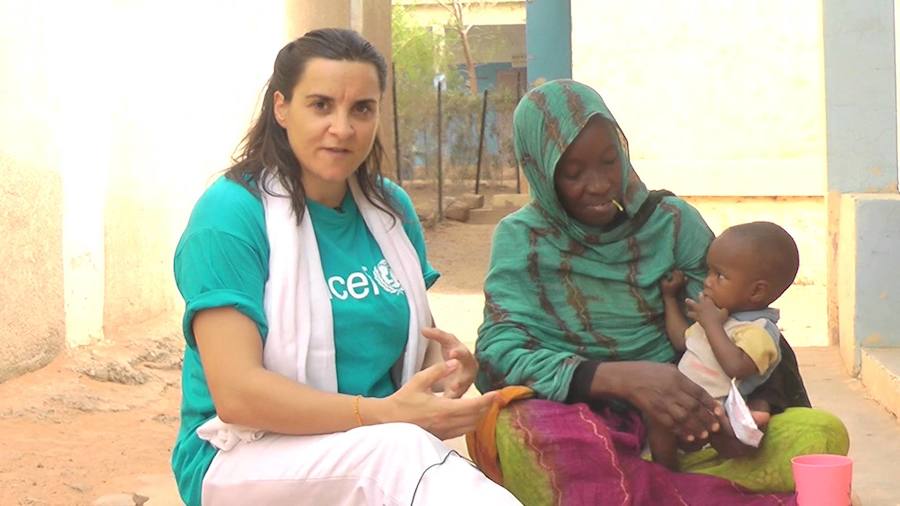 Inés Lezama, jefa de nutrición de UNICEF, está trabajando en la zona para tratar de paliar la crisis humanitaria.