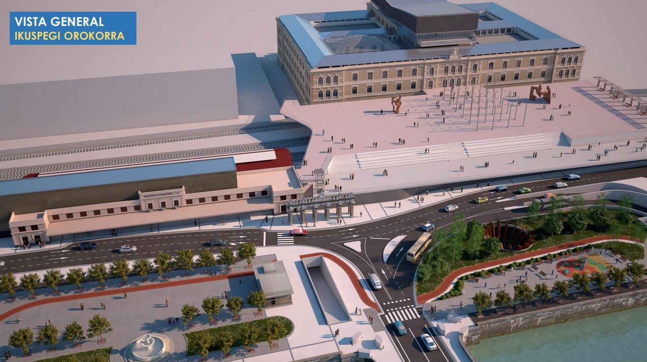 La consejera Arantxa Tapia, el alcalde Eneko Goia y el ministro Iñigo de la Serna, han presentado de forma conjunta los detalles del proyecto.