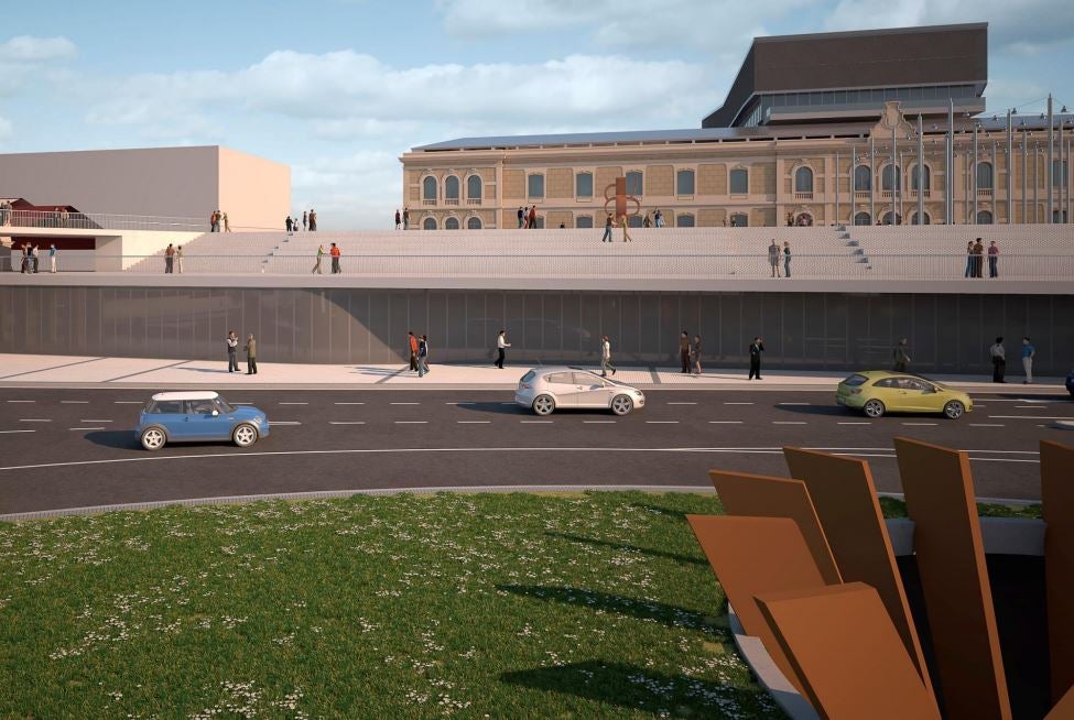 La consejera Arantxa Tapia, el alcalde Eneko Goia y el ministro Iñigo de la Serna, han presentado de forma conjunta los detalles del proyecto.