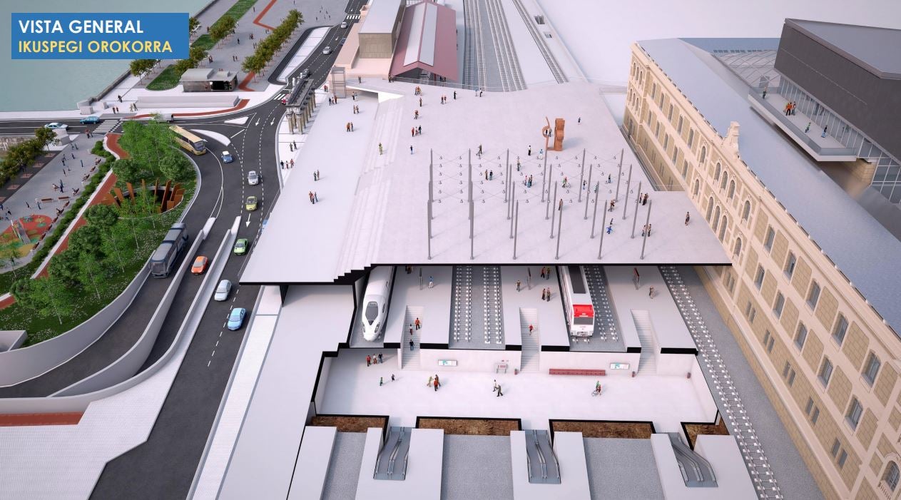 La consejera Arantxa Tapia, el alcalde Eneko Goia y el ministro Iñigo de la Serna, han presentado de forma conjunta los detalles del proyecto.