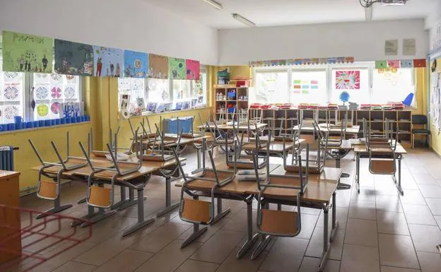 Centro de Tolosa en la huelga de Educación. 