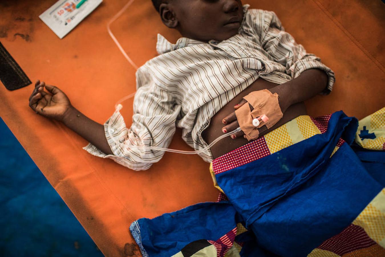 Tratamiento de cólera en Camp Luka.