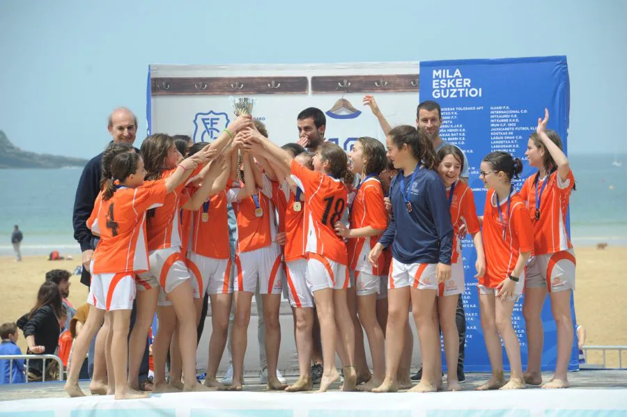 Santo Tomas Lizeoa es el ganador de la categoría masculina en el torneo de la Concha. En la categoría de las chicas ha ganado Amara Berri.