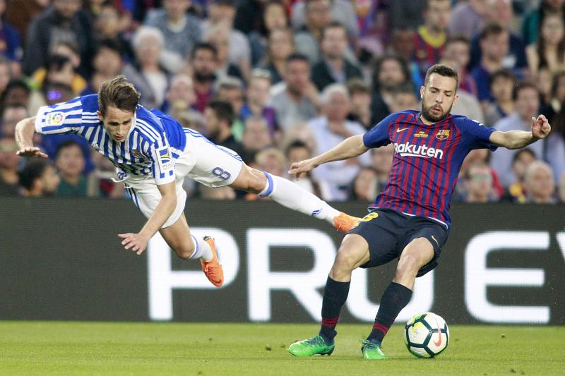 La Real Sociedad se enfrenta al Barcelona en la última jornada de la Liga. 
