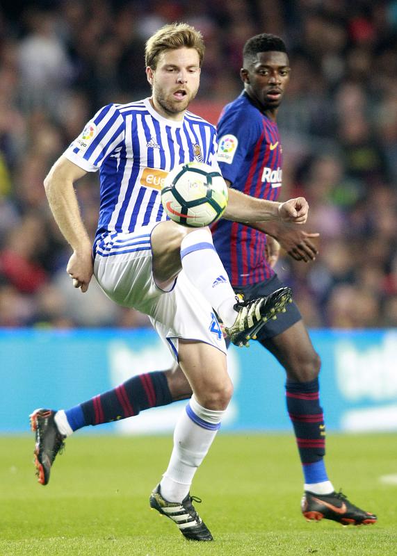 La Real Sociedad se enfrenta al Barcelona en la última jornada de la Liga. 