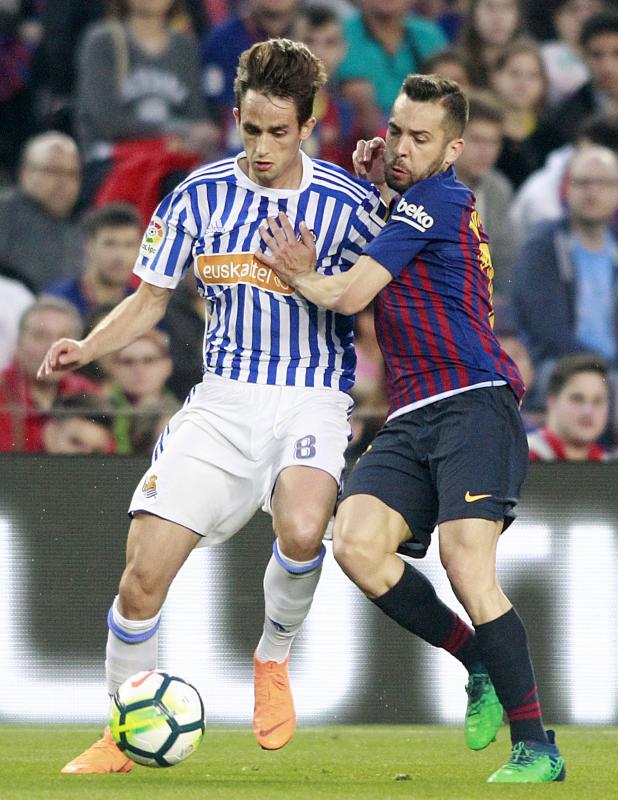 La Real Sociedad se enfrenta al Barcelona en la última jornada de la Liga. 