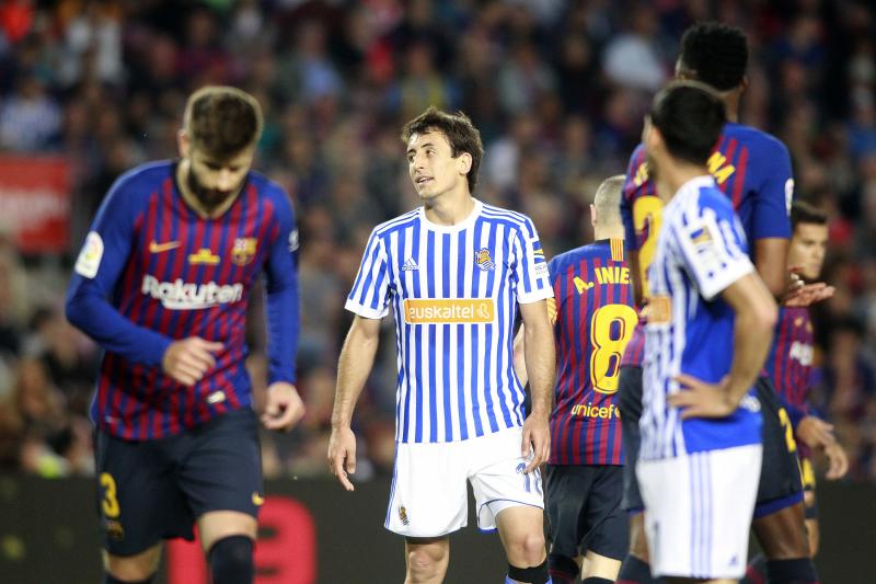 La Real Sociedad se enfrenta al Barcelona en la última jornada de la Liga. 