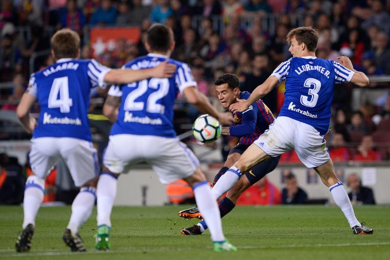 La Real Sociedad se enfrenta al Barcelona en la última jornada de la Liga. 