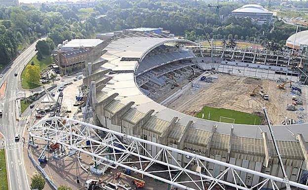 La cercha se colocará durante los próximos días.