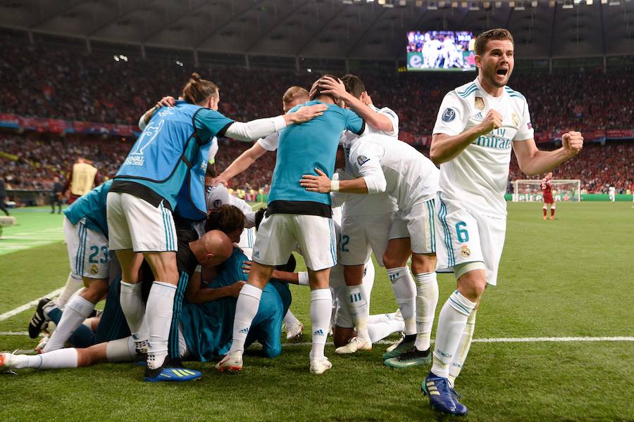 Las mejores imágenes de la final de la Champions League disputada en Kiev entre el Real Madrid y el Liverpool. 