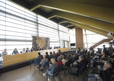 Imagen secundaria 1 - Tres momentos del acto de presentación de la Quincena Musical.