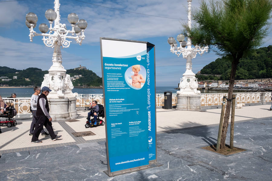 Las playas calientan motores. En tres días, la temporada de verano echa andar. Al menos en Donostia y Zarautz. El sábado lo hará en Orio y en los restantes arenales guipuzcoanos la actividad no empezará hasta el día 15 ó 16. Y desde ahí, hasta septiembre sin parar, Las playas abren una nueva campaña pero el verano todavía tardará en llegar. Los pronósticos para los primeros días de la temporada no son precisamente muy favorables.