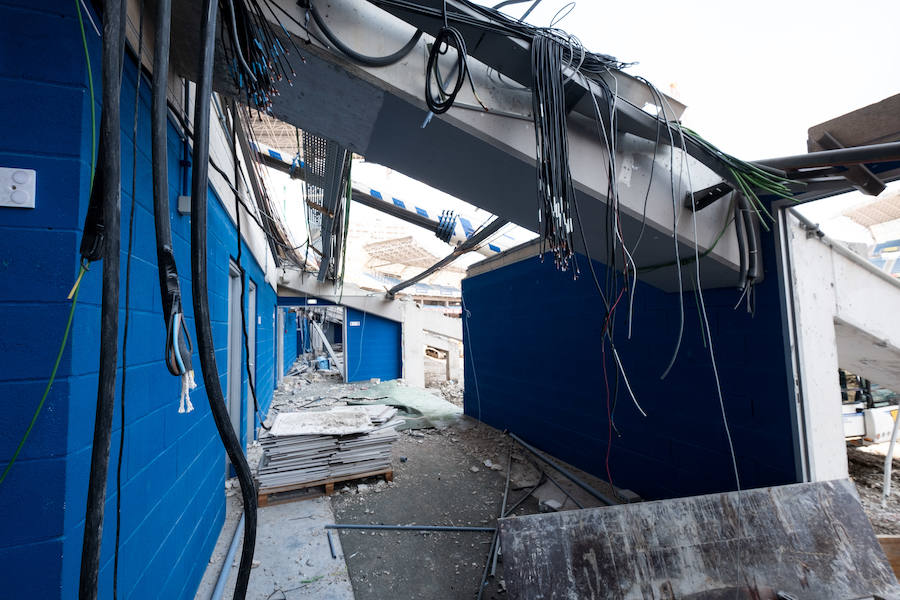 La remodelación del Estadio de Anoeta está dejando imágenes impactantes. Estas son las de este viernes.