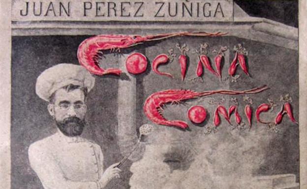 Portada de 'Cocina cómica', Juan Pérez Zúñiga, 1897.